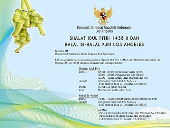 Shalat Idul Fitri 1438 H dan Halal Bihalal Shalat Idul Fitri 1438 H dan Halal Bihalal